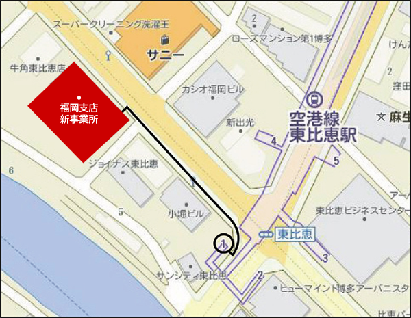 福岡支店所在地