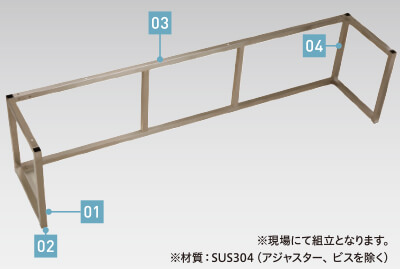 ステンレス架台の特長